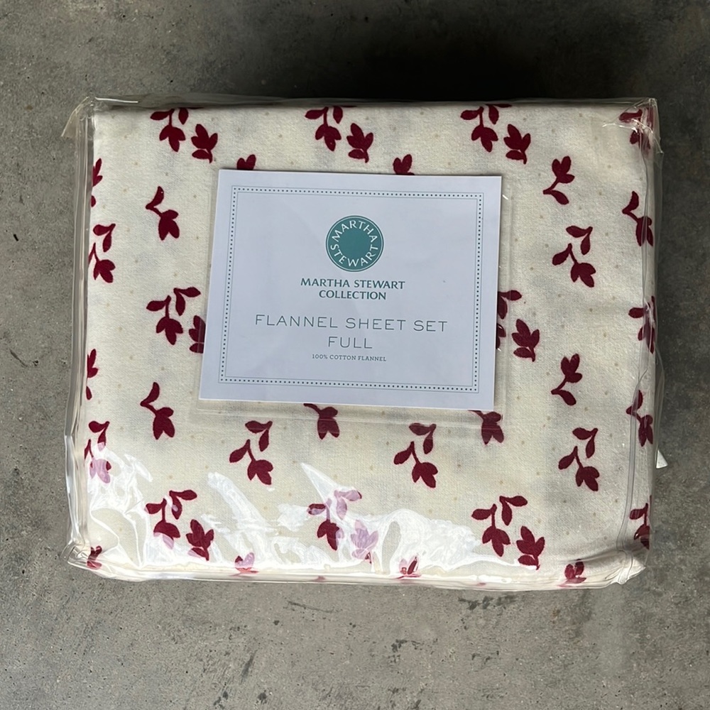 Martha Stewart Collection Flannel Full Sheet Set